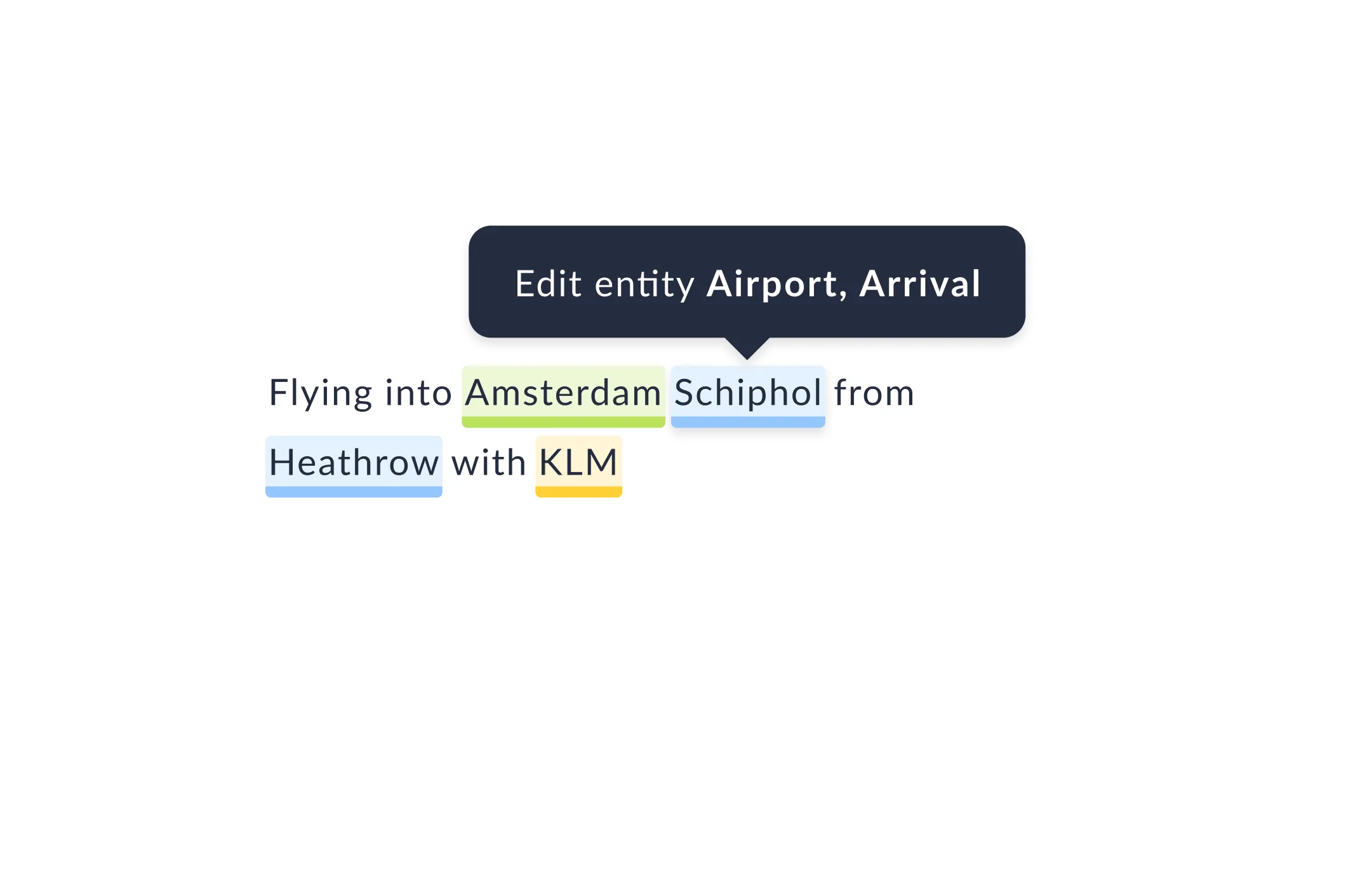 Entity annotation UI